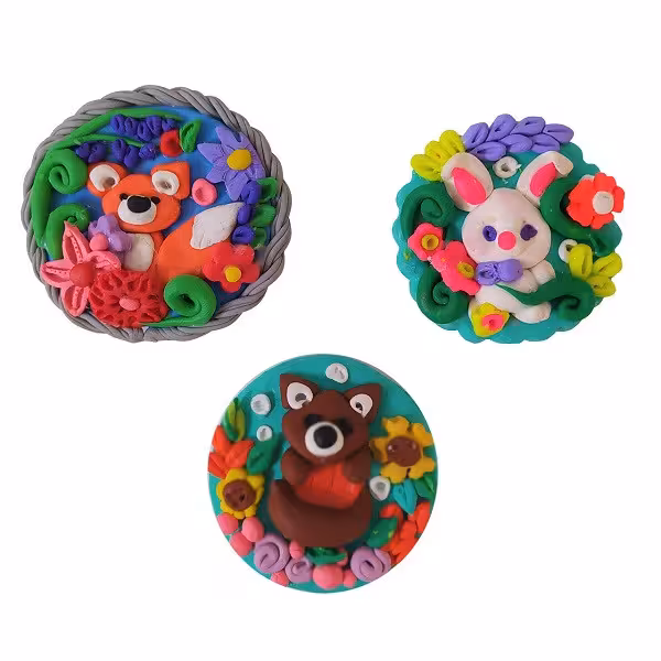 مگنت یخچال مدل حیوانات مجموعه 3 عددی