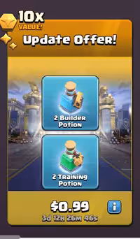 افر Update offer! 0.99$ کلش اف کلنز