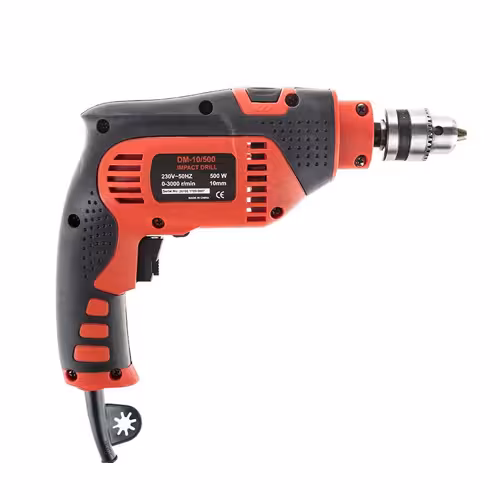 دریل چکشی 10 میلیمتر دور متغیر با کیف DM-10/500
