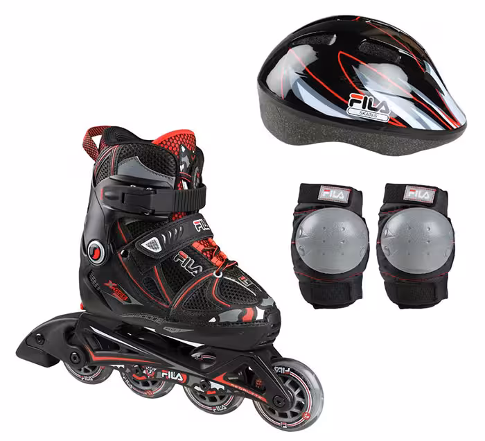 ست اسکیت Fila x one combo3 black red