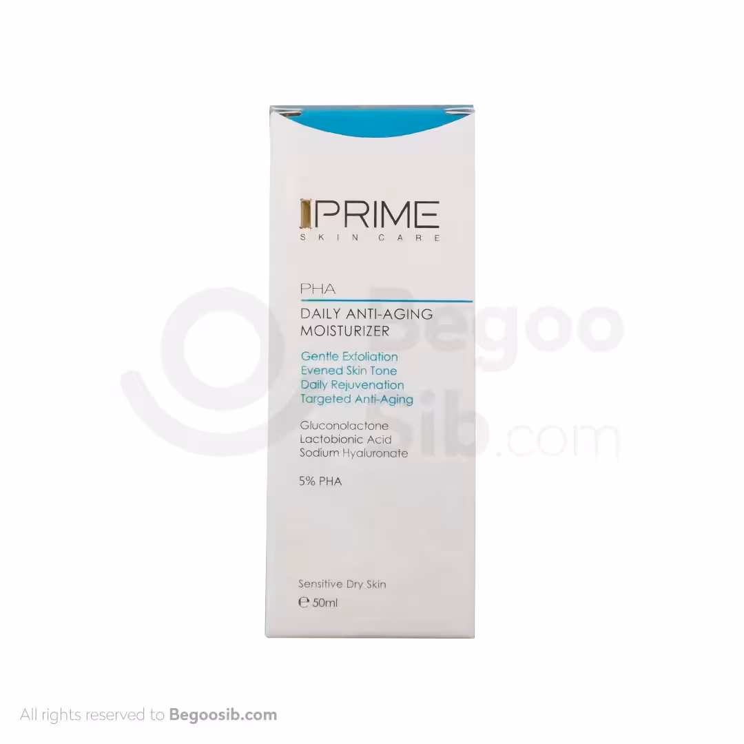 کرم بازسازی کننده و آبرسان صورت PHA 5 درصد پرایم 50 میلی لیتری