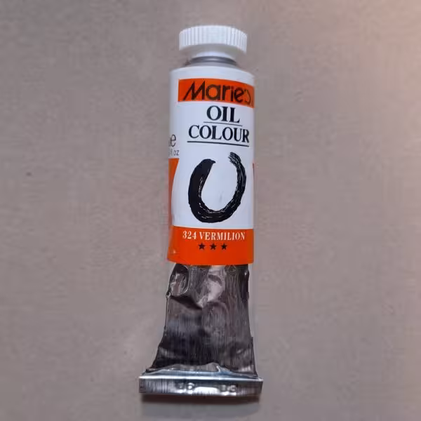 رنگ روغن تک رنگ 50 میل ماریس شماره 324 رنگ VERMILION