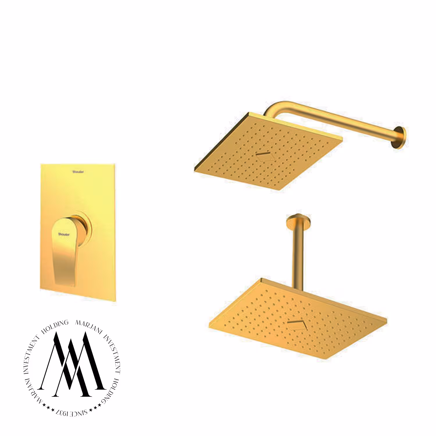 شیر حمام توکار شودر مدل رومرپلاس ABS تیپ 1 (طلامات)