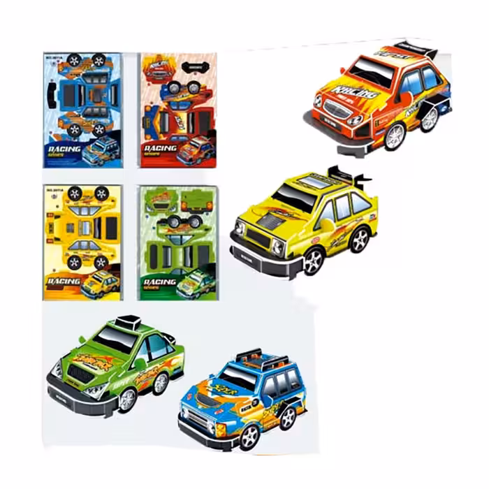 ماکت سه بعدی فومی مدل ماشین (4 مدل متنوع)