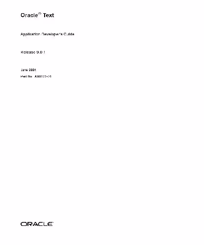 خرید و دانلود نسخه کامل کتاب Oracle Text. Application Developers Guide