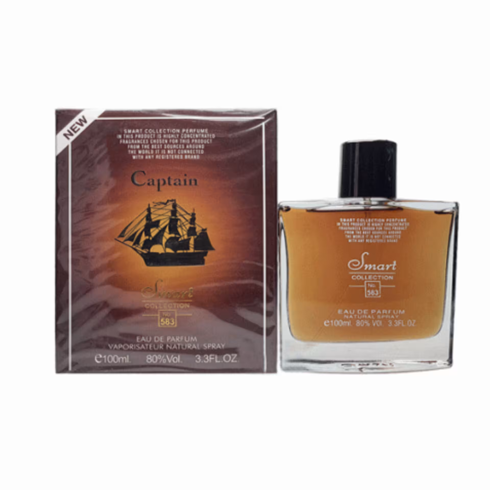 ادکلن مردانه اسمارت مدل کاپیتان بلک کد 583 حجم 100 میل