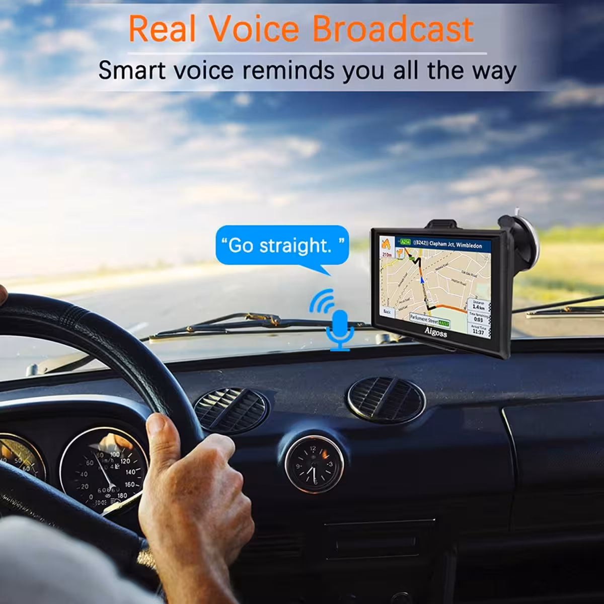 مانیتور 7 اینچی GPS برای ماشین Aigoss