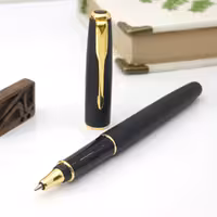 پارکر روان نویس سونت مشکی گیره طلایی Parker Sonnet Matte Black Gold Trim RP