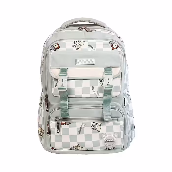 کوله پشتی مدرسه کریس بلا مدل چهارخونه 102703 | چاوه