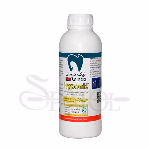هیپوکلریت سدیم نیک درمان بسته بندی بزرگ 1لیتری Hyponic 5.25% Mega Nik Darman