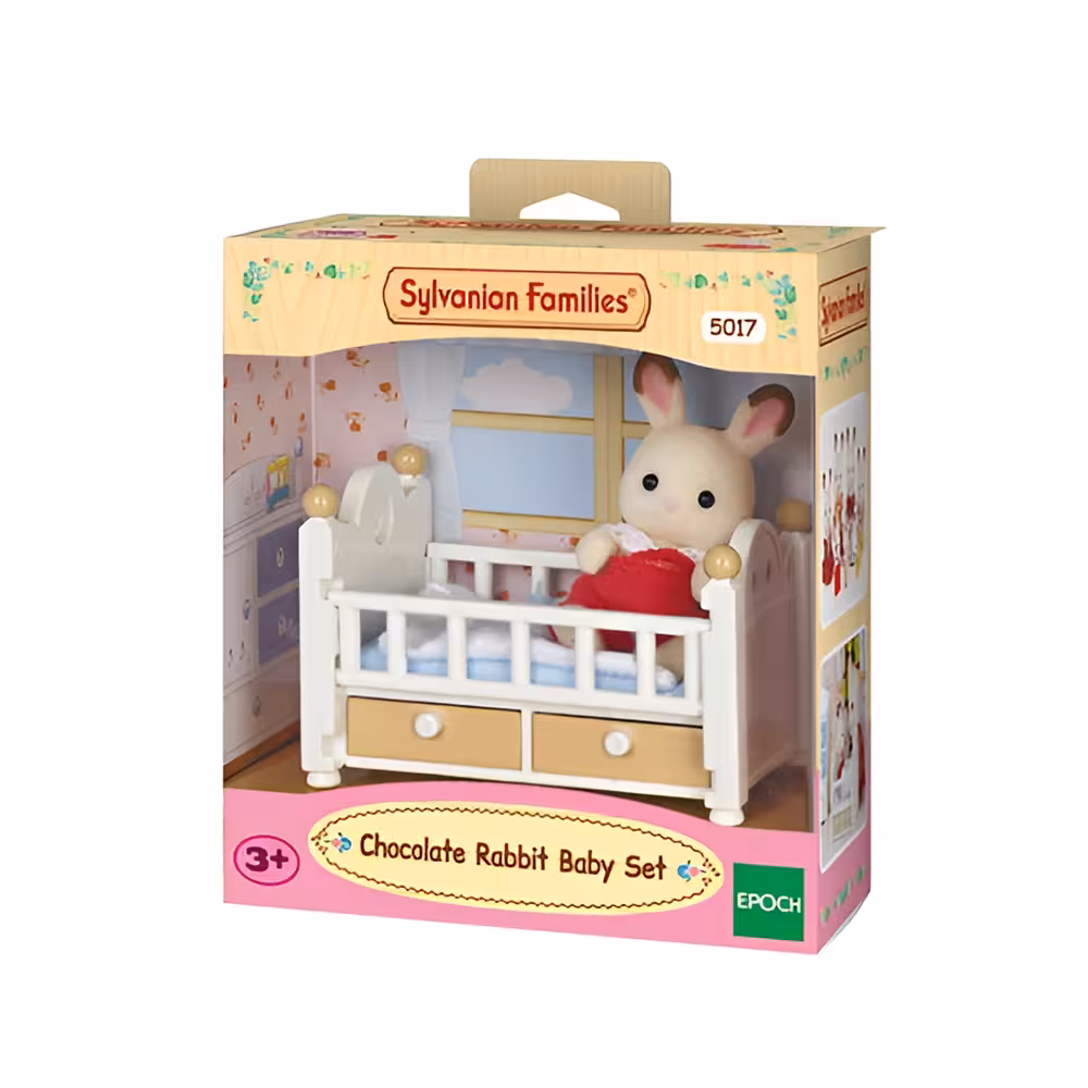 ست تختخواب و بچه خرگوش سیلوانیان فامیلیز مدل 5017 Sylvanian families
