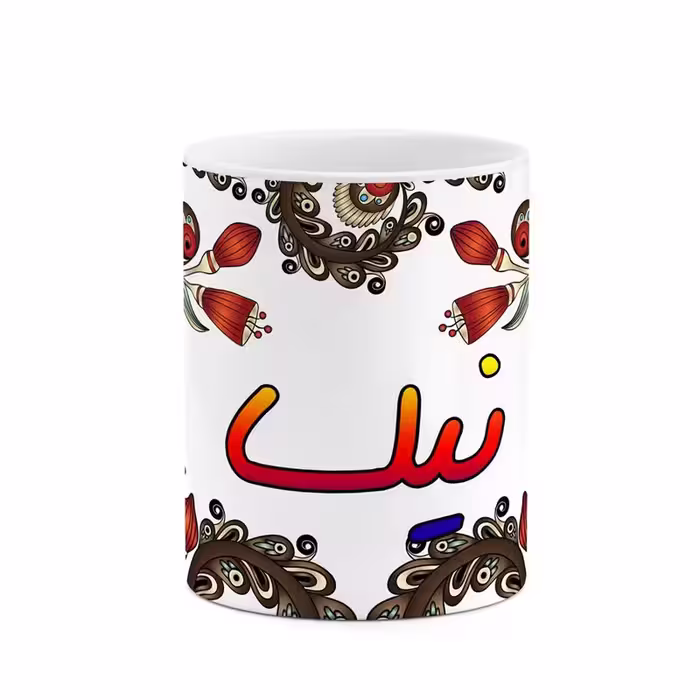 ماگ چیتوکالا مدل اسم نیلسا طرح سنتی گل و بته کد mgh48179