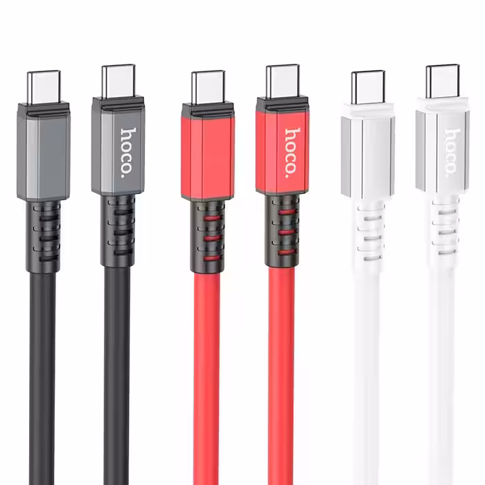 کابل شارژ 60 وات USB-C به USB-C هوکو مدل X85 طول 1 متر