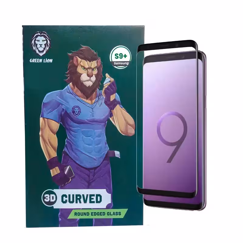 محافظ صفحه نمایش گرین مدل 3D-Curved مناسب برای گوشی موبایل سامسونگ Galaxy S9 Plus