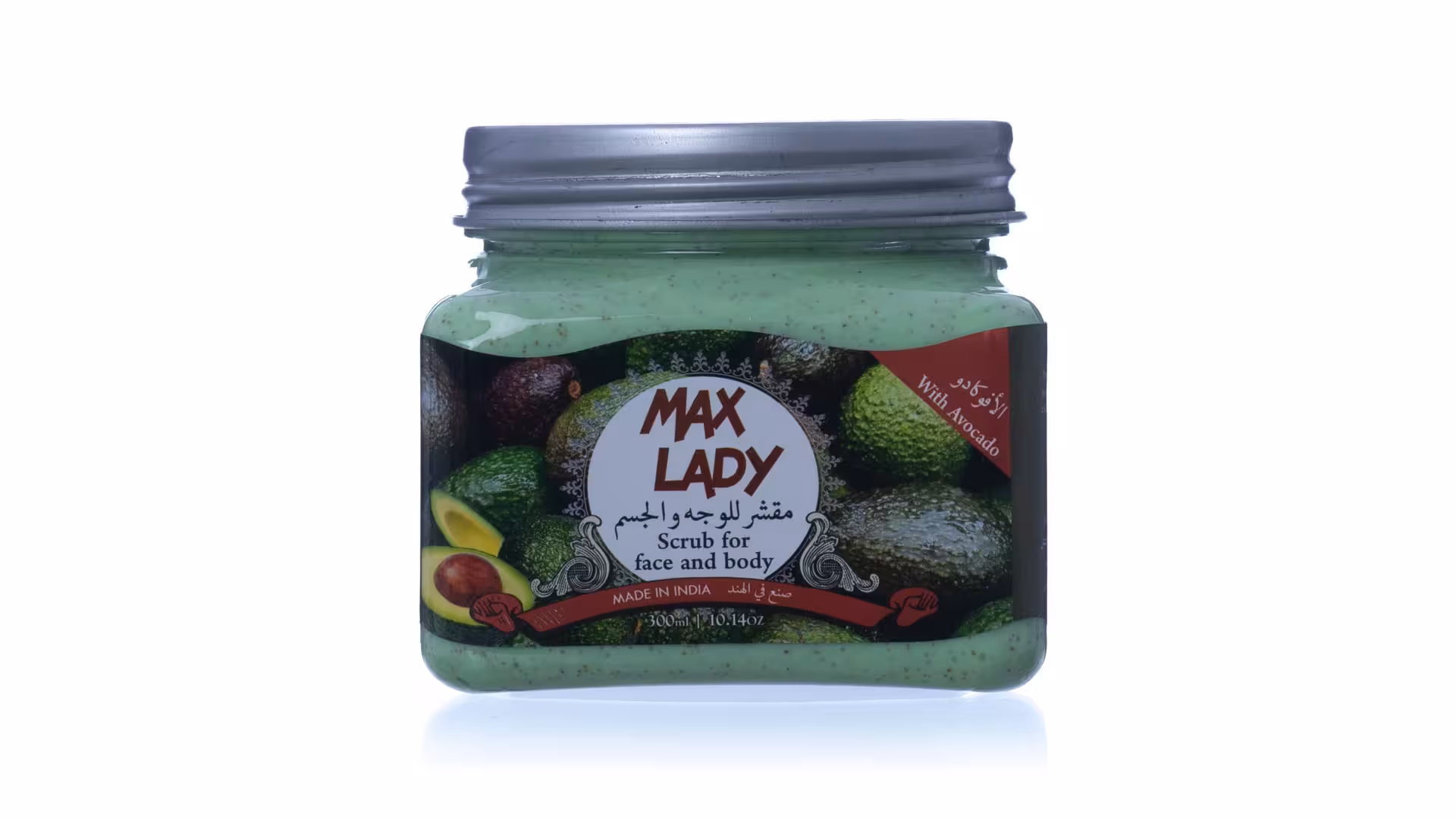 اسکراب شنی صورت و بدن آووکادو مکس لیدی 300ml