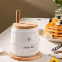 عسل خوری سرامیک زیره چوب