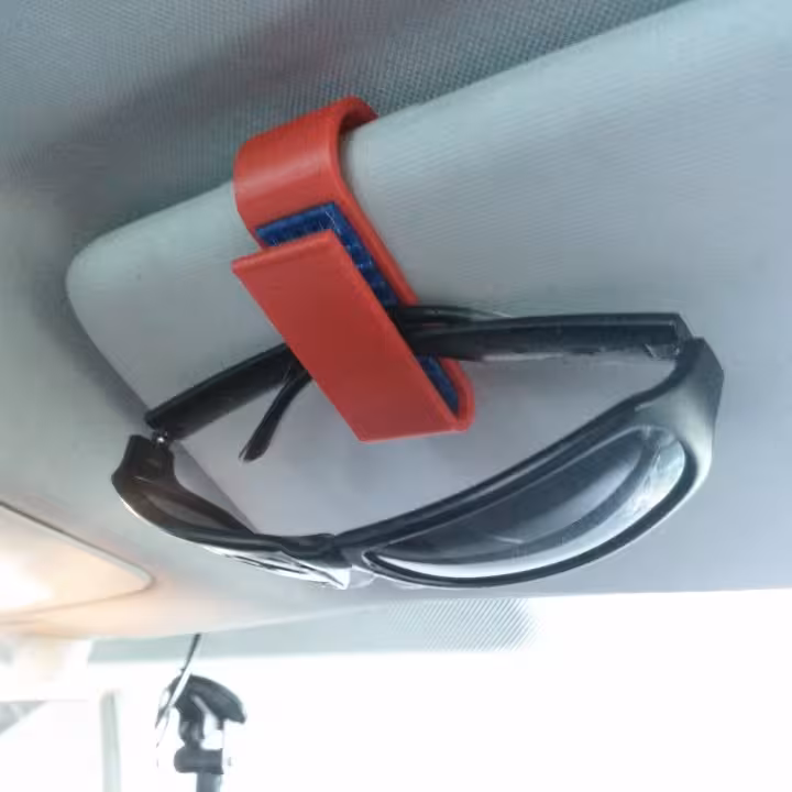 مدل سه بعدی گیره نگهدارنده عینک ماشین (STL)