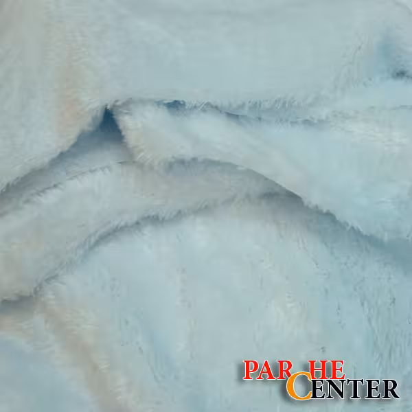 پارچه تدی تک رو آبی روشن