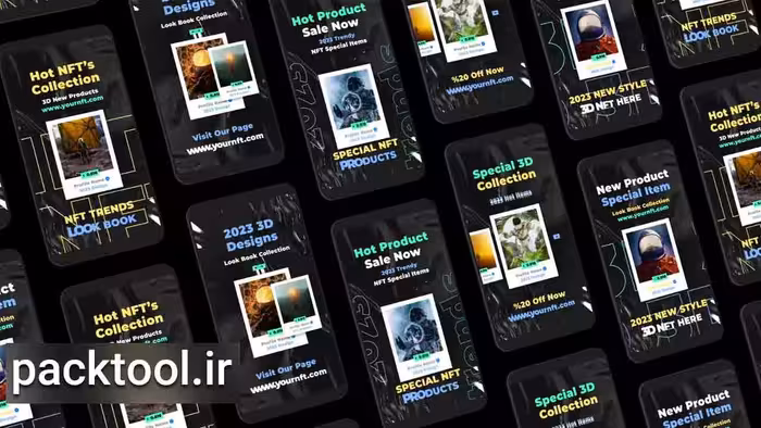 دانلود پروژه آماده ریلز اینستاگرام هنری دیجیتالی در افتر افکت Digital Art Instagram Reels - پک تول