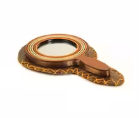 آینه دستی طرح دار چوبی کد MH1026