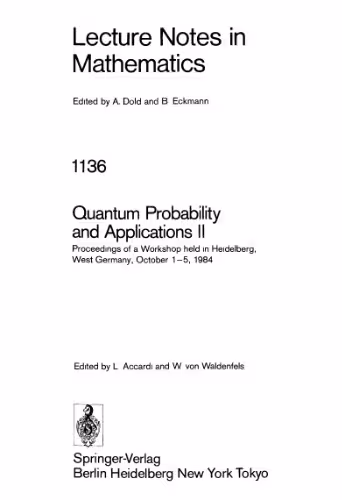 خرید و دانلود نسخه کامل کتاب Quantum Probability and Applications II