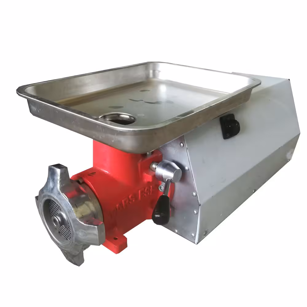 چرخ گوشت صنعتی ممتاز دهانه 32 گیربکسی رومیزی