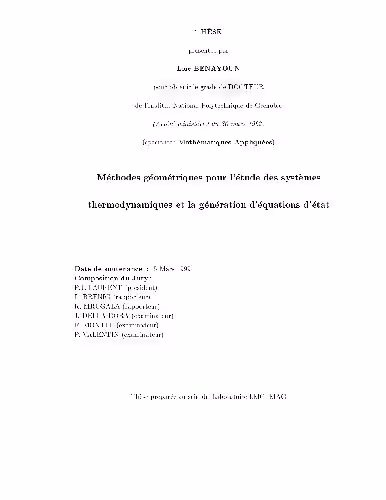 خرید و دانلود نسخه کامل کتاب Methodes geometriques pour systemes thermodynamiques