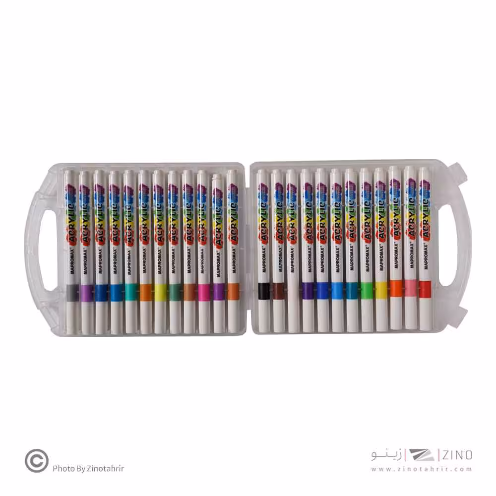 ماژیک اکریلیک24رنگ قلمی ماپرومکس کدMA-124