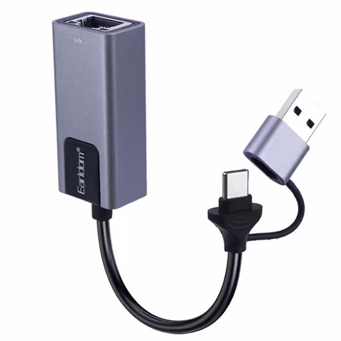کارت تبدیل تا‌یپ‌سی و USB3.0 به LAN ارلدام ET-NC3
