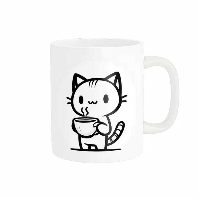 ماگ پاد آفرین مدل گربه فانتزی کد 246