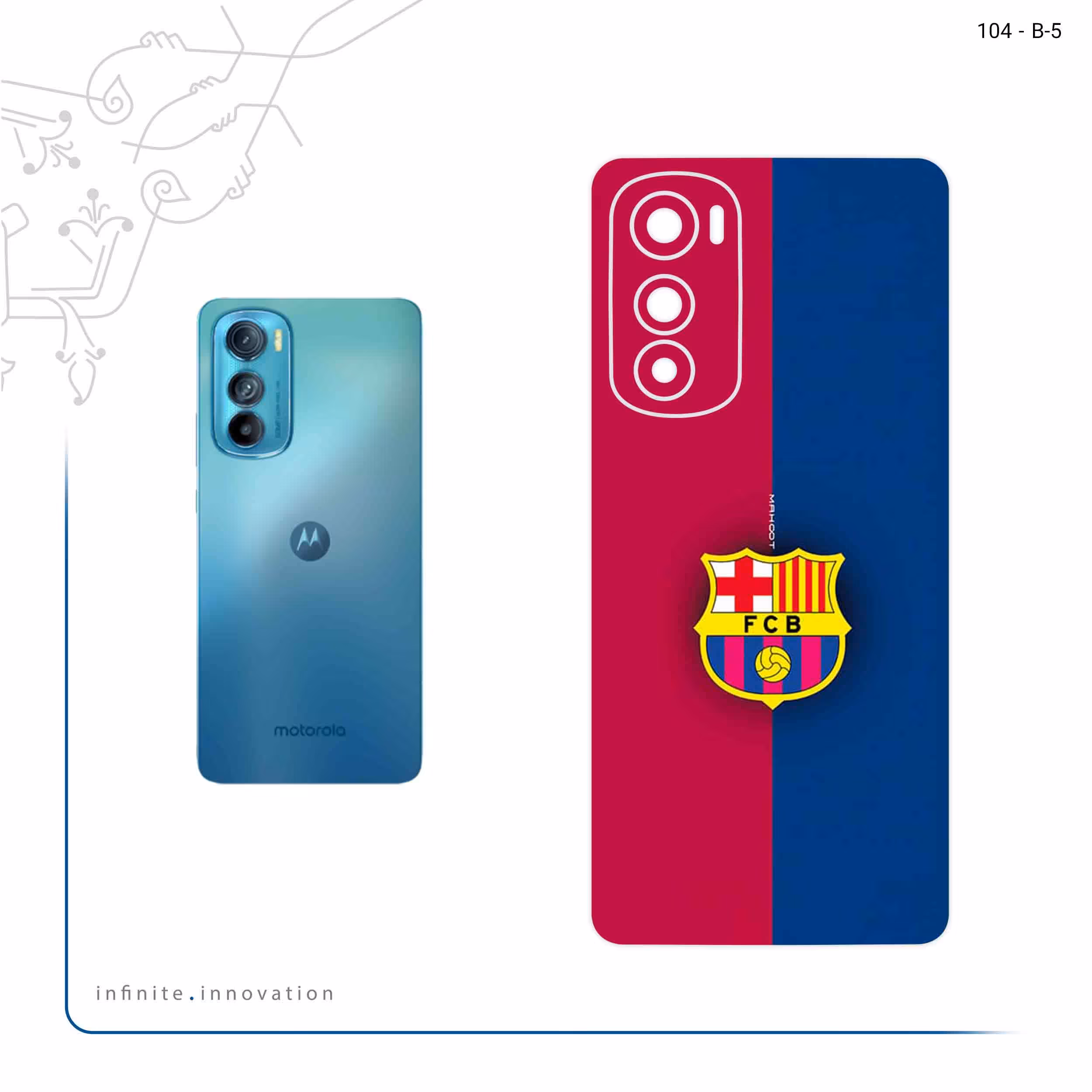 برچسب پوششی ماهوت مدل Barcelona_1 مناسب برای گوشی موبایل موتورولا Edge 30