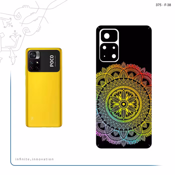 برچسب پوششی ماهوت مدل Mandala Design 4 مناسب برای گوشی موبایل شیائومی Poco M4 Pro 5G