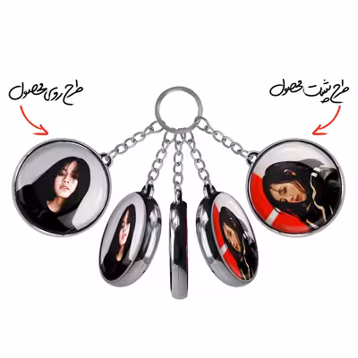 جاکلیدی خندالو طرح لیسا بلک پینک مدل دوطرفه کد 1432514321