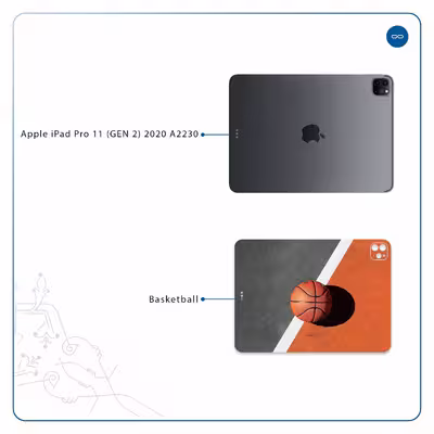برچسب پوششی ماهوت مدل Basketball مناسب برای تبلت اپل iPad Pro 11 (GEN 2) 2020 A2230