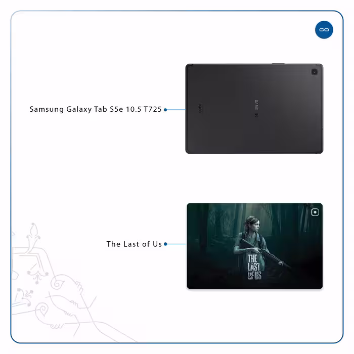 برچسب پوششی ماهوت مدل The Last of Us مناسب برای تبلت سامسونگ Galaxy Tab S5e 10.5 2019 T725