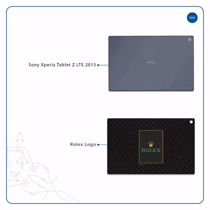 برچسب پوششی ماهوت مدل Rolex-Logo مناسب برای تبلت سونی Xperia Tablet Z LTE 2013