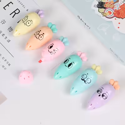 ماژیک علامت گذار مدل هوبج بسته 6 عددی