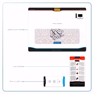 برچسب پوششی ماهوت مدل Nastaliq-2 مناسب برای تبلت اپل iPad Pro 12.9 (GEN 3) 2018 A1876