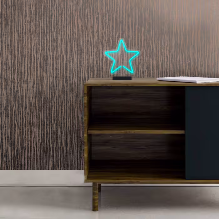 چراغ رومیزی ریموت دار مدل STARS-GL_TBL-GLASS