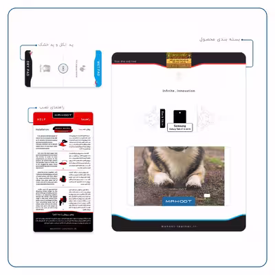 برچسب پوششی ماهوت مدل Dog-2 مناسب برای تبلت سامسونگ Galaxy Tab 4 7.0 2014 T230