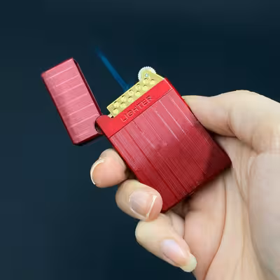 فندک مدل سنگی طرح کتان کد DKD-874