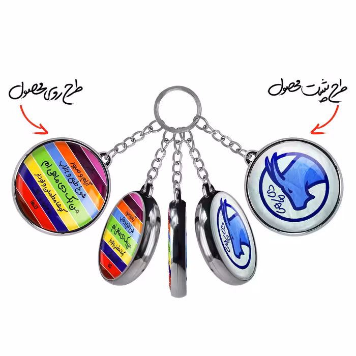 جاکلیدی خندالو مدل دوطرفه طرح ماه دی کد 23182366