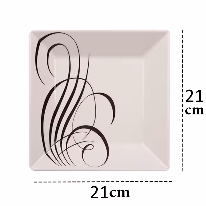 بشقاب خورش خوری آکسفورد کد EL-003 بسته 6 عددی
