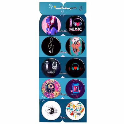 پیکسل پرمانه طرح موزیک کد pmg.7526 مجموعه 10 عددی