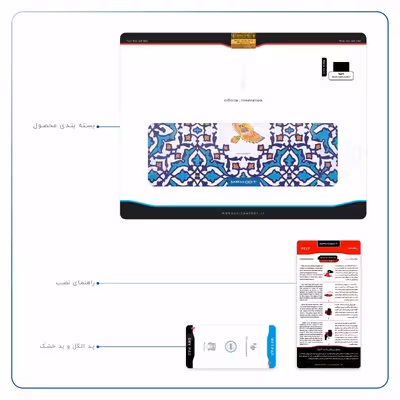 برچسب پوششی ماهوت مدل Homa Tile مناسب برای تبلت اپل iPad 9.7 (GEN 5) 2017 A1823