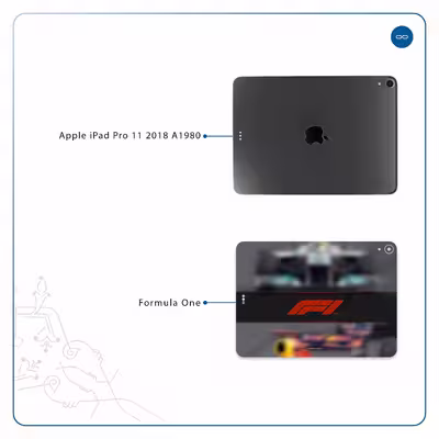 برچسب پوششی ماهوت مدل Formula One مناسب برای تبلت اپل iPad Pro 11 2018 A1980