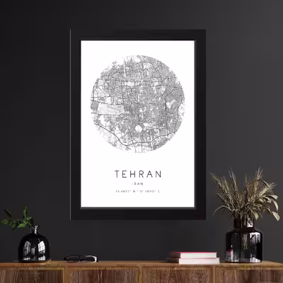 تابلو مدل تهران Tehran کدm2582-w