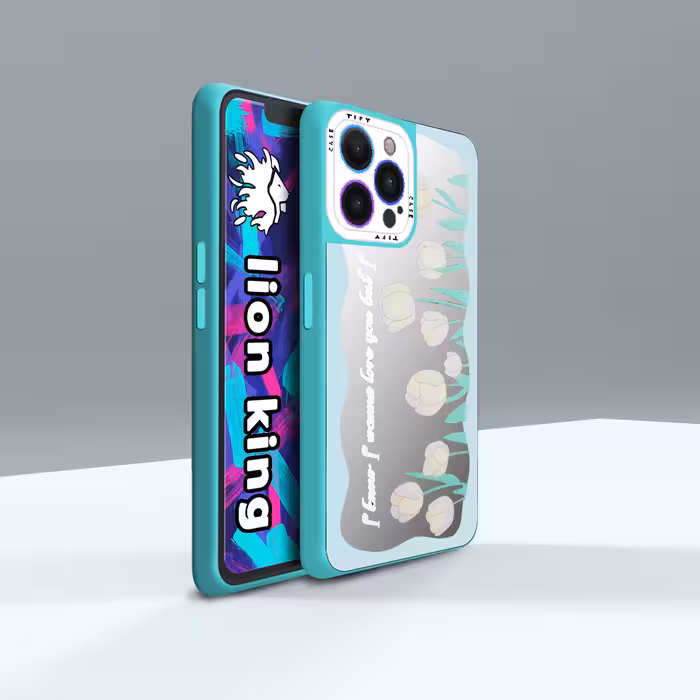   کاور لاین کینگ مدل آینه ایی لاله سبز مناسب برای گوشی موبایل اپل IPhone 12 pro Max