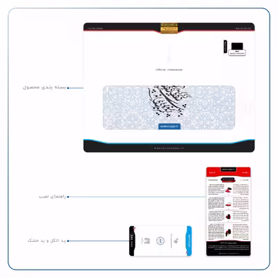 برچسب پوششی ماهوت مدل Nastaliq-4 مناسب برای تبلت اپل iPad Pro 11 2018 A1979