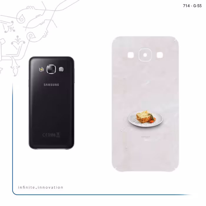 برچسب پوششی ماهوت مدل Lasagne مناسب برای گوشی موبایل سامسونگ Galaxy E5